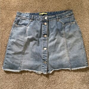Gianni Bini Blue Denim Mini Skirt